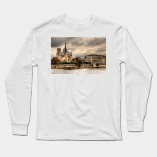 Facing Notre-Dame From Pont De La Tournelle - 2 © Long Sleeve T-Shirt